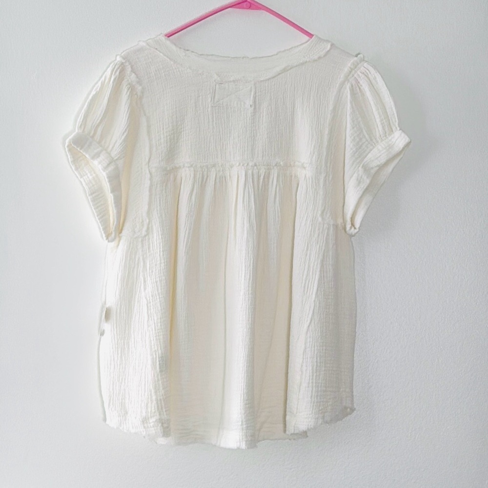 We The Free Women's Off White Button-Up Top - Picture 10 of 10